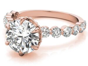 Ronda Round starlight engagement ring
