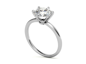 ADELE Round Brilliant Lab Grown Diamond  Classic Solitaire Engagement Ring