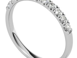 kerry design 2.0mm[0.03ct each) round brilliant 11 stone 0.33ct total lab grown diamond half eternity ring