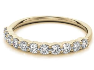 kerry design 2.5mm[0.05ct each) 11 stone 0.55ct total lab grown half eternity diamond ring
