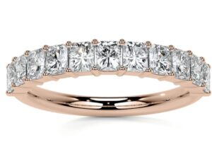 JESSY Radiant Cut 11 Stone 4x3mm[0.23ct] Each Total 2.53ct Half Eternity Lab Grown Diamond Ring