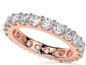 RITA Round Brilliant Cut 3.1mm[0.10ct] each x 20 total 2.02ct U Collet Lab Grown Diamonds Full Eternity Ring