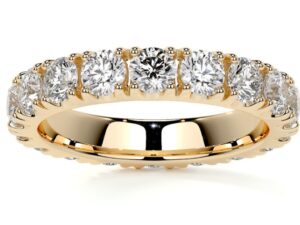 TYLER Round Brilliant Cut 3.5mm[0.15ct] each x 18 total 2.70ct French Pave Setting Lab Grown Diamonds Full Eternity Ring