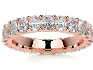 KAREN Oval Cut 5.3x3.8mm[0.32ct] each x 18 total 5.76ct lab Grown Diamond Full Eternity Ring