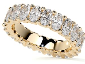 LERATO Oval Cut 5x3mm[0.21ct] each x 21 total 4.41ct lab Grown Diamond Full Eternity Ring