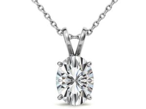 NALEDI Oval Cut solitaire Lab Grown or Natural Diamond  Pendant