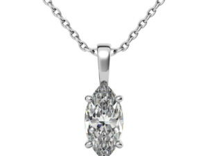 LINDY Marquise Cut solitaire Lab Grown or Natural Diamond  Pendant